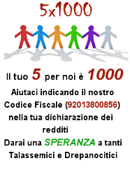 5 x 1000 per talassemici e drepanocitici